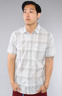 RVCA The Salty SS Buttondown Shirt in Miner Grey