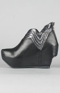 Miista The Gabi Shoe in Black and Silver