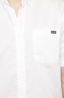 RVCA The Thatll Do SS Buttondown Shirt in White