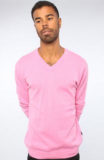 Jed Clothing The Solid VNeck Pullover Sweater Knit in Hot Pink