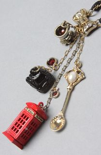 Betsey Johnson The Royal Engagement Phone Booth Necklace  Karmaloop