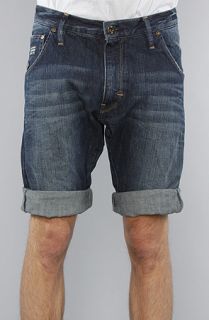 Star The Arc 3D Loose Tapered Shorts in Treal Wash