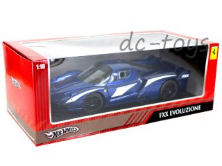 Hot Wheels Ferrari FXX Evoluzione 1 18 Diecast Blue