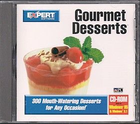 Gourmet Desserts Cookbook Expert Software CD ROM