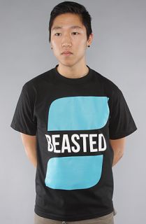 Beasted The Classic Beasted Icon Tee in Black Teal White  Karmaloop