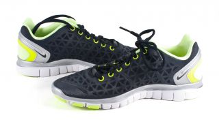Nike Free TR Fit 2 Womens Running Shoes Black Lime Shoes 6 New