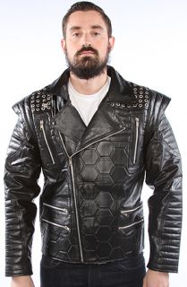 iridium iridium Captain Biker Jacket Concrete