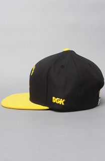 DGK The From Nothing Snapback Cap in Black Yellow