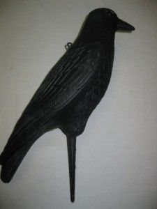 NEW Large Life Size 17 Hard Plastic Crow Decoy Flambeau Products