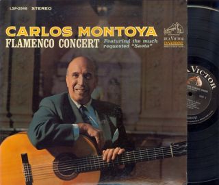 Carlos Montoya Flamenco Concert LP 1964 RCA Very Good