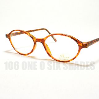  Size Oval Shaped Eyeglass Frame Optical Glasses Tortoise Brown