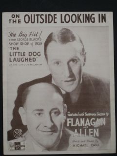  Looking in Sheet Music Flanagan Allen The Little Dog Laughed