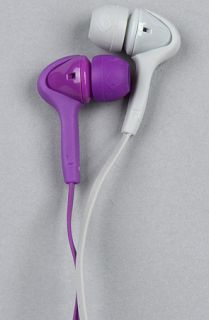 Skullcandy The Smokin Buds Earbuds with Mic in Athletic Purple Gray