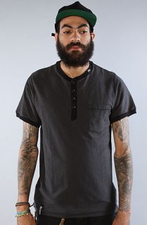 LRG The Alcoholiday Henley in Black Concrete