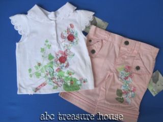PC Outfit Set Lot Pink Ladybug Shabby Flapdoodles