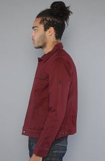 Nixon The Warren Jacket in Bordeaux Concrete