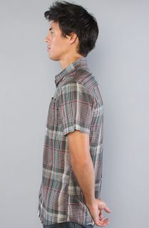 Altamont The Swindler SS Buttondown Shirt in Dark Grey