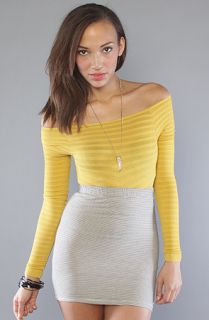 Free People The Seamless Off The Shoulder Top in Mustard  Karmaloop