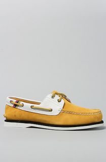 Timberland The Classic 2Eye Boat Shoe in Spectra Yellow Suede