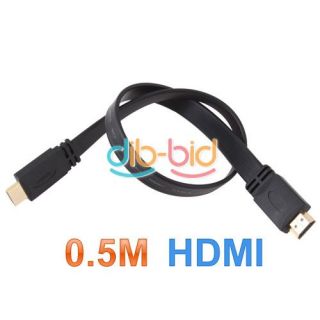 5ft 0 5M Flat HDMI V1 4 AV Cable High Speed 3D Full HD 1080p for