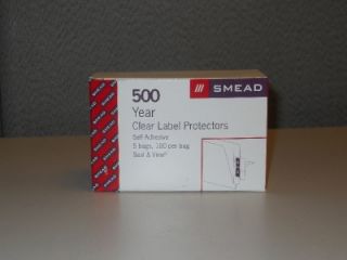 Smead 67600 Seal & View File Folder Label Protector Clear Laminate 500