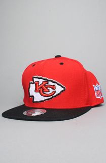 Mitchell & Ness The NFL Wool Snapback Hat in Red Black