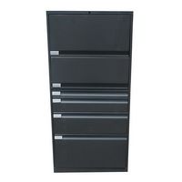 knoll gray metal lateral filing cabinet by knoll features 2 shelves