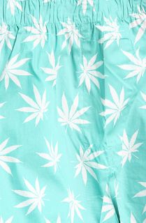 HUF The Plant Life Boxers in Teal Concrete
