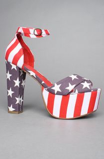 Jeffrey Campbell The El Carmen Shoe in Stars and Stripes  Karmaloop