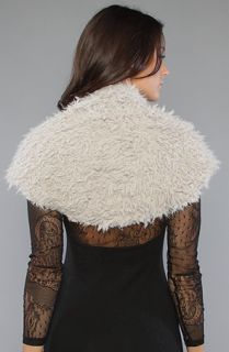 Free People The Fur Shrug in Gray Concrete