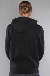 Obey The Trademark Zip Up Hoody in Black