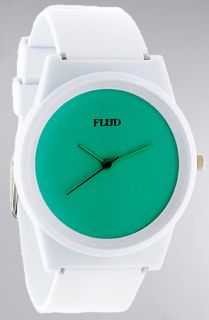 Flud Watches The Pantone Watch in Teal White