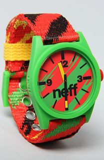 NEFF The Daily Woven Watch in Rasta Concrete