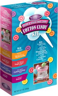 Nostalgia Electrics HCK800 Hard & Sugar Free Cotton Candy Kit