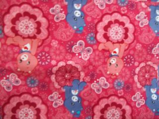 Yard Quilting Sewing Fabric Care Bears on Red