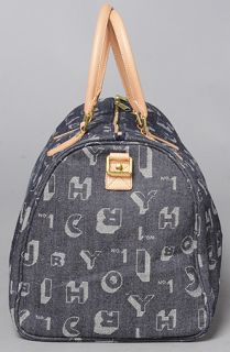 Joyrich The Shadow Font Denim Boston Bag