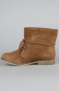 MIA Shoes The Tawannah Boot in Tan Suede