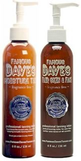Famous Daves Self Tanner Face Self Tanner Combo