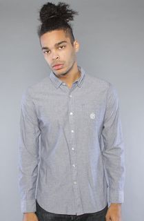 Obey The Staple Monogram Buttondown Shirt in Indigo