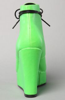 Ego and Greed The Poland Boot in Neon Green