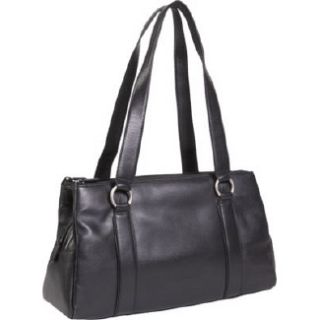 Handbags Derek Alexander Leather Top Zip Shoulder Strap Black Shoes