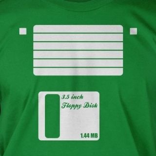 Floppy Disk Computer Retro USB Funny Nerd 80s Style Diskette Cool T