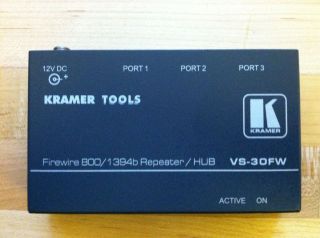 Kramer VS30FW 3 Port FireWire 800 Repeater Hub