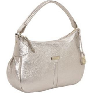 Handbags Cole Haan Village Rounded Small Hobo Platinum 