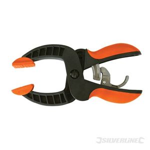 130mm Silverline One Finger Release Nose Quick Claw Ratchet Clamp Vice