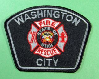 Fire Dept Patch   Washington City Fire/RescueState of Utah
