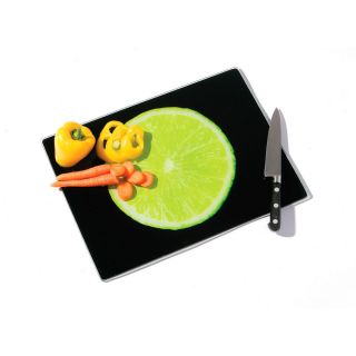  and Black Glass Chopping Board Food Preparation Kitchen Worktop