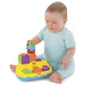 Fisher Price Stack N Surprise Blocks Peek A Boo Piano New Sound Music