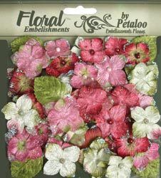Petaloo Velvet Hydrangeas ~ ROSE ~ Fabric Flowers