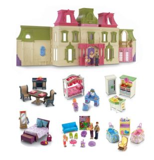Fisher Price Loving Family Dream Mega Set Dollhouse w/ Dolls